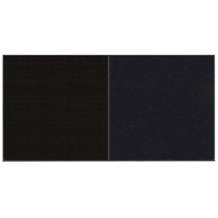 United Visual Products Enclosed Corkboard, 1 Door, 60"x36", 4" Fra UV3410-SATIN-SURF